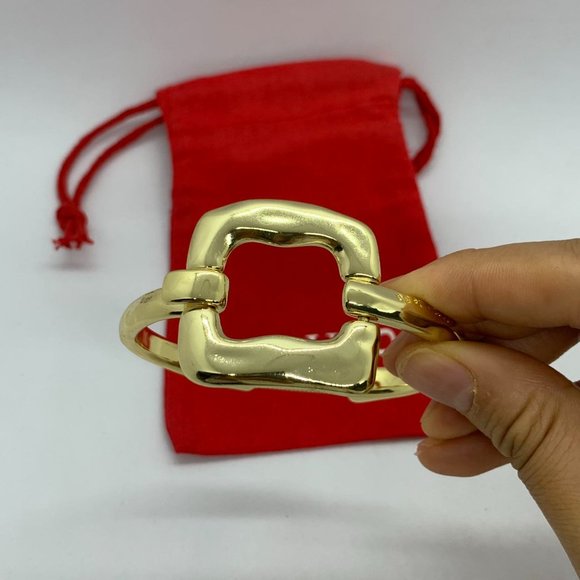 UNO de 50 Bracelet GODDESS BRACELET Gold-plated squared link hook clasp Bracelet - Picture 6 of 9